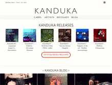Tablet Screenshot of kanduka.com